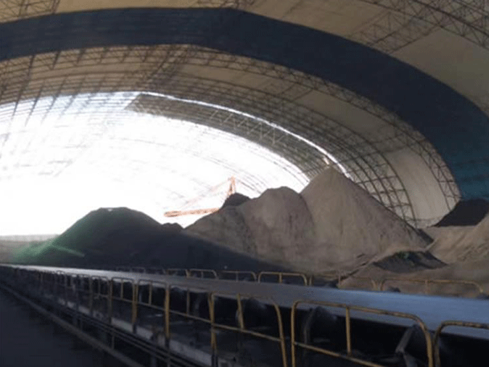 那曲煤棚料仓网架